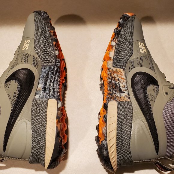 Nike React SFB Carbon Dark Stucco/Black/Orange Men's Outdoor Athletic Shoes - Picture 8 of 9